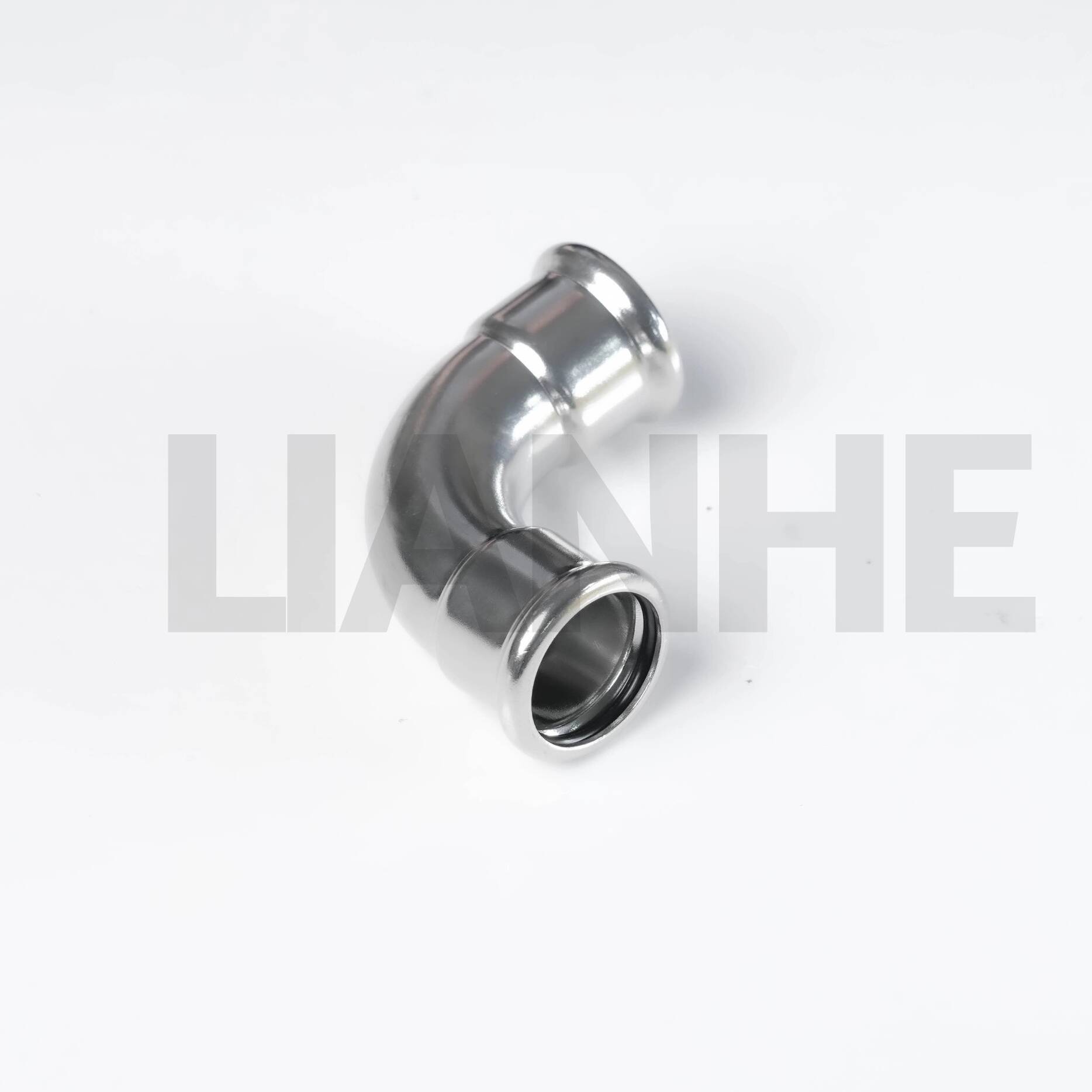 Pressfittings aus Edelstahl, 90-Grad-Bogen für Rohrverbindungen