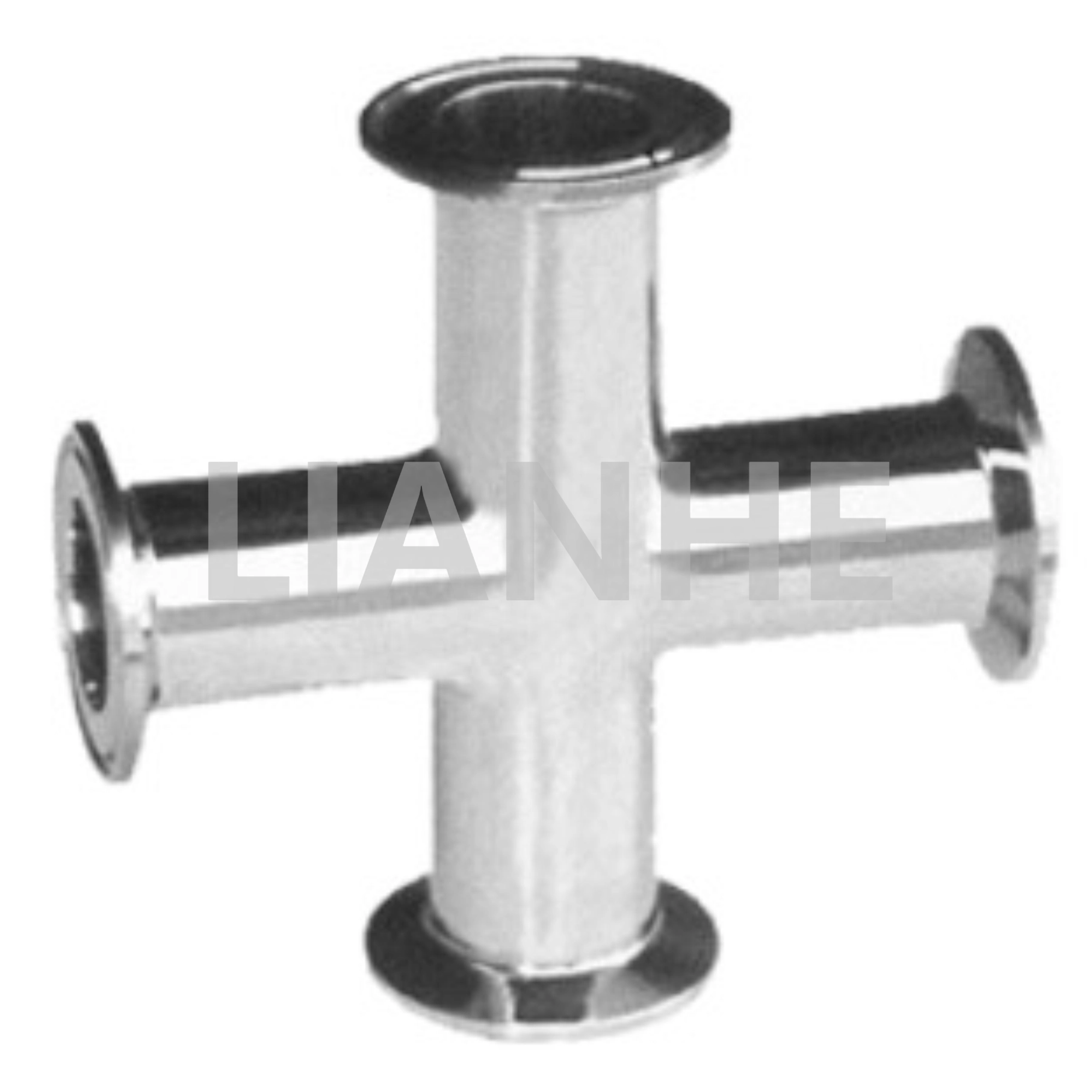 Sanitär-Klemmkreuz aus Edelstahl