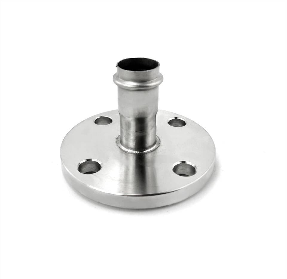 Pressflanschadapter aus Edelstahl