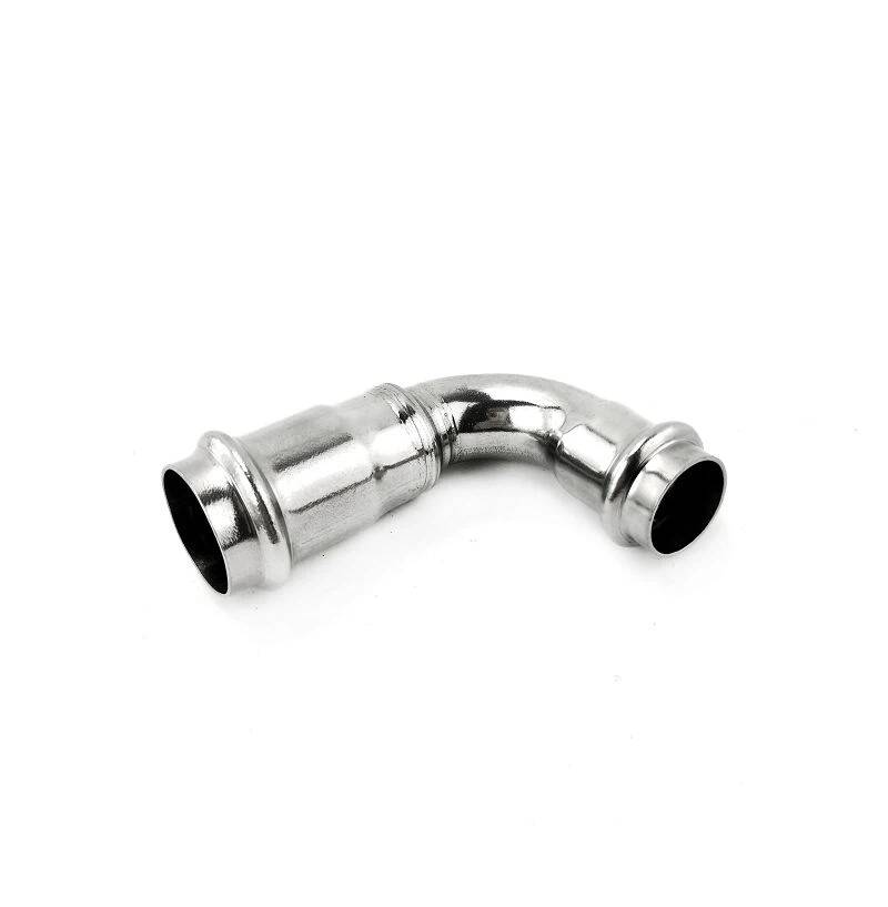 Edelstahlpresse 90DEG, roter Winkel
