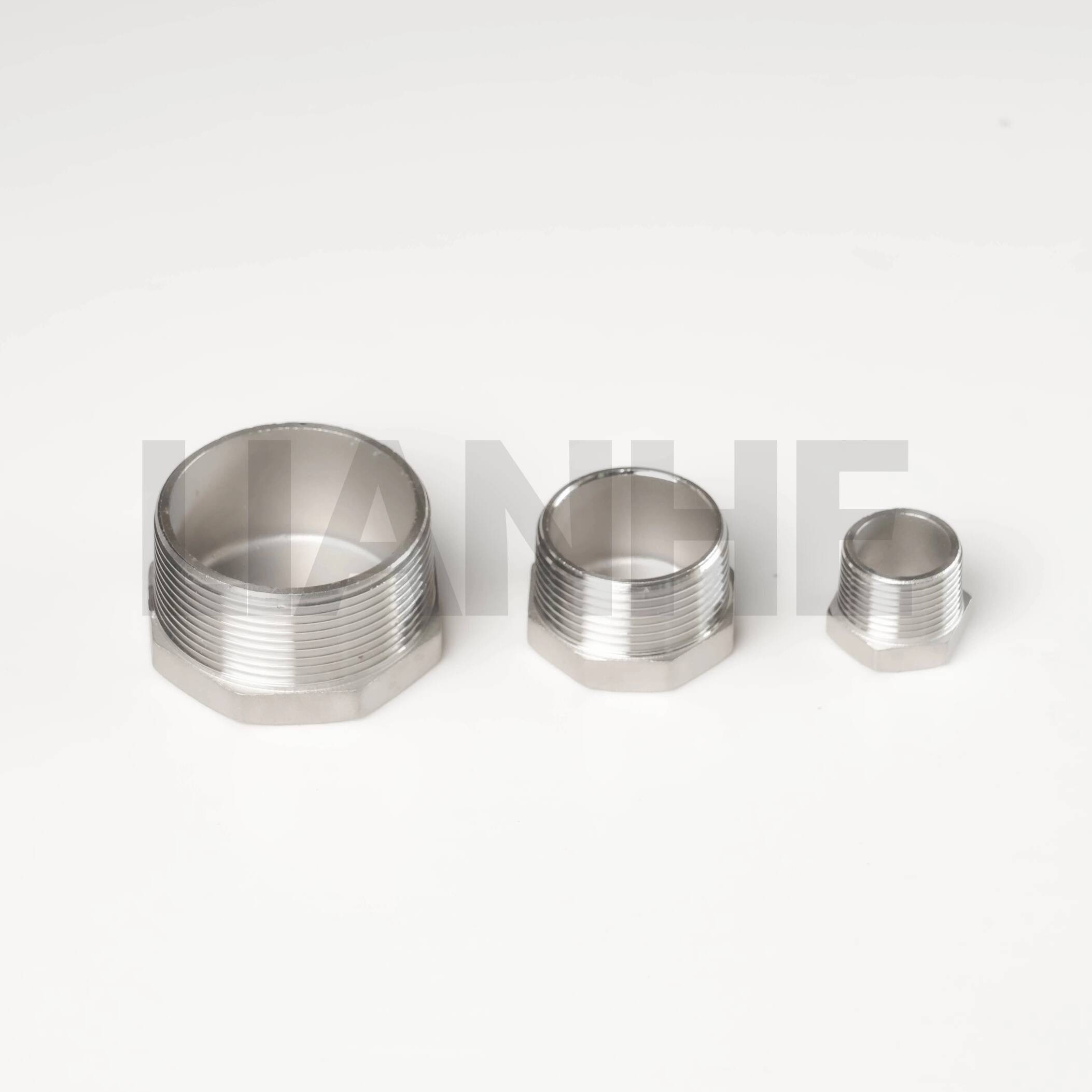 Edelstahl-Gewinde-Sechskant. Stecker
